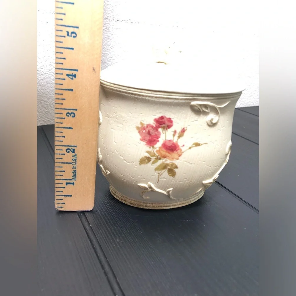 Vintage Croscill Serenity Dish Roses Bathroom Or Use In any Room